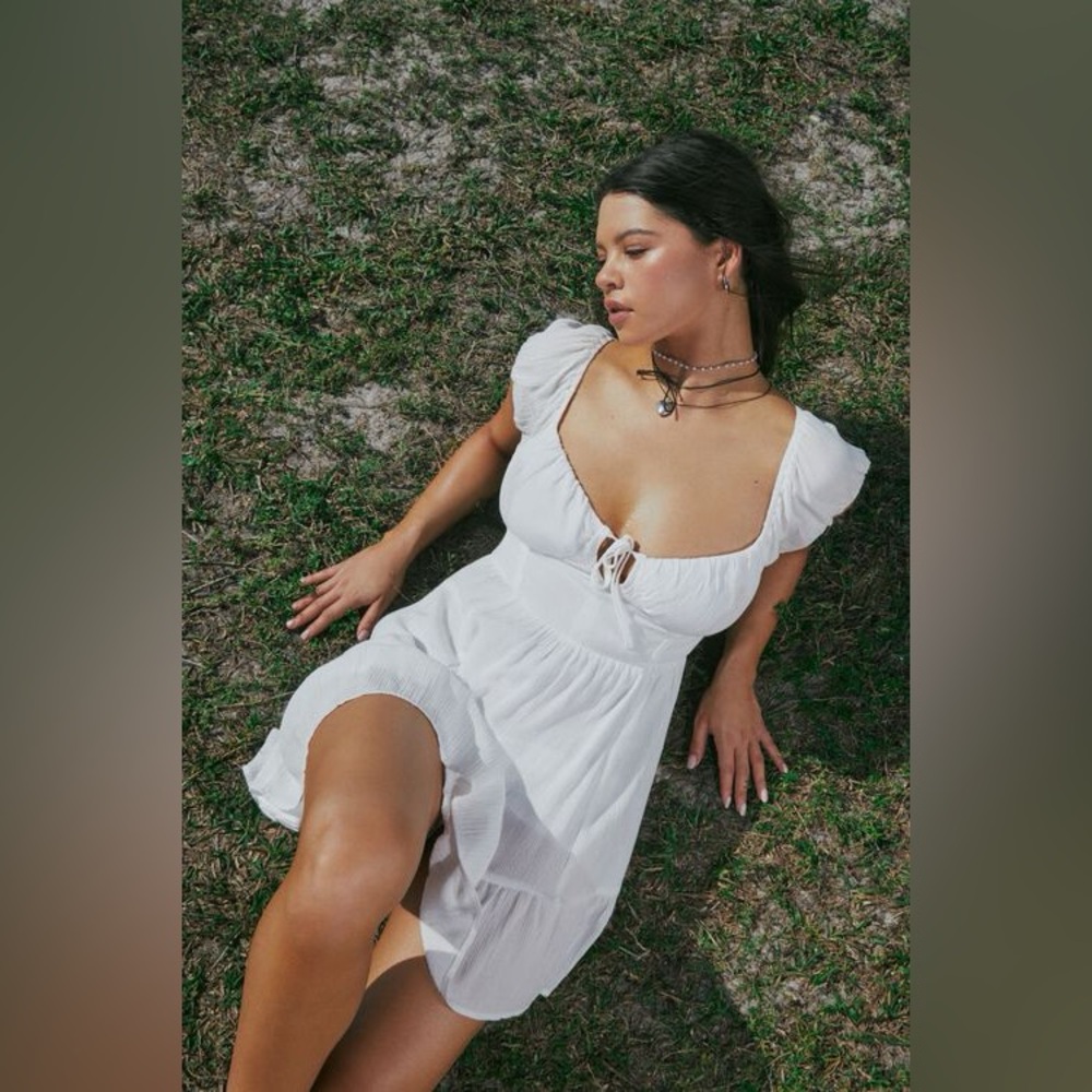 Garage Regina Tie Front Romper (L)